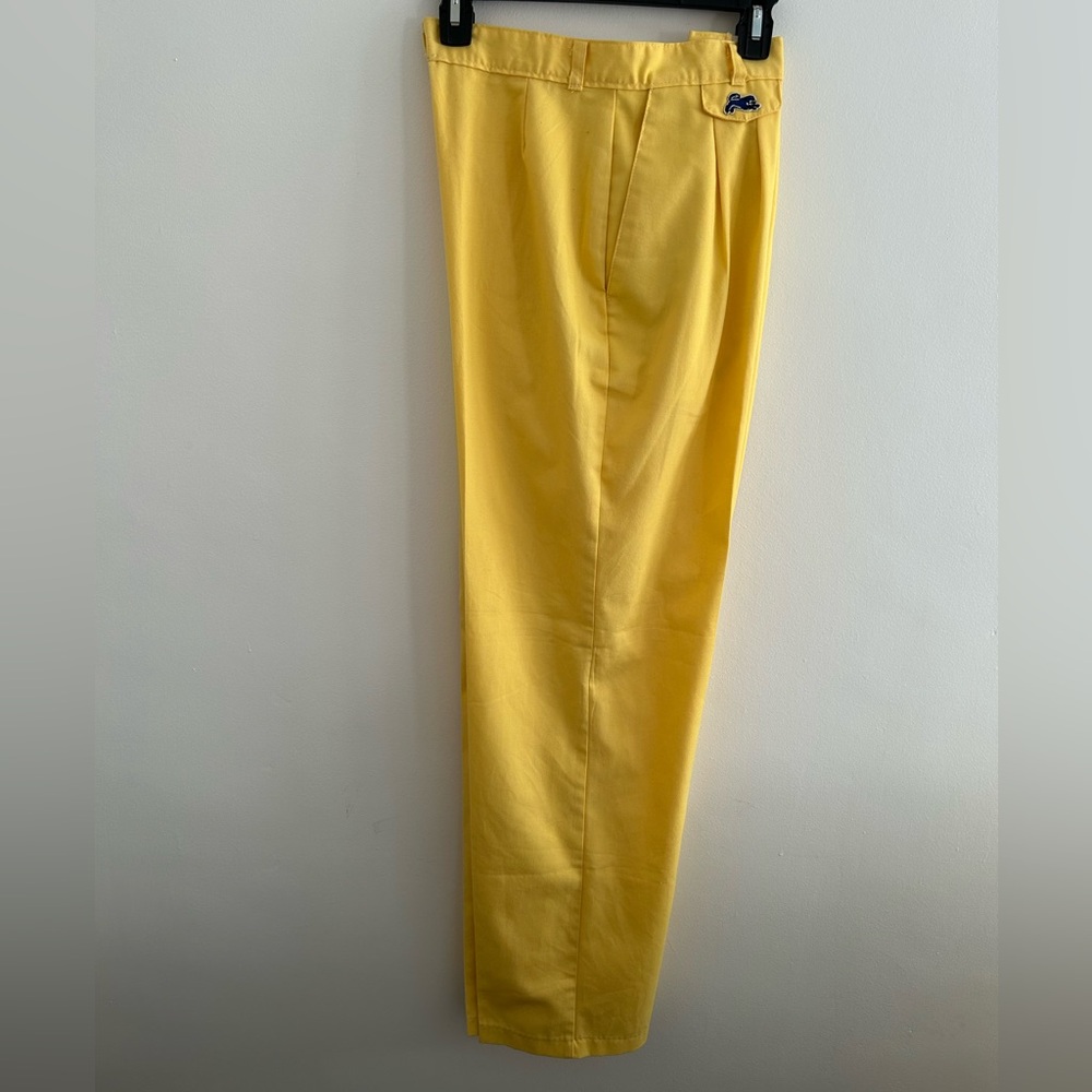 Elegant Vintage Like New Yellow Women's Trousers